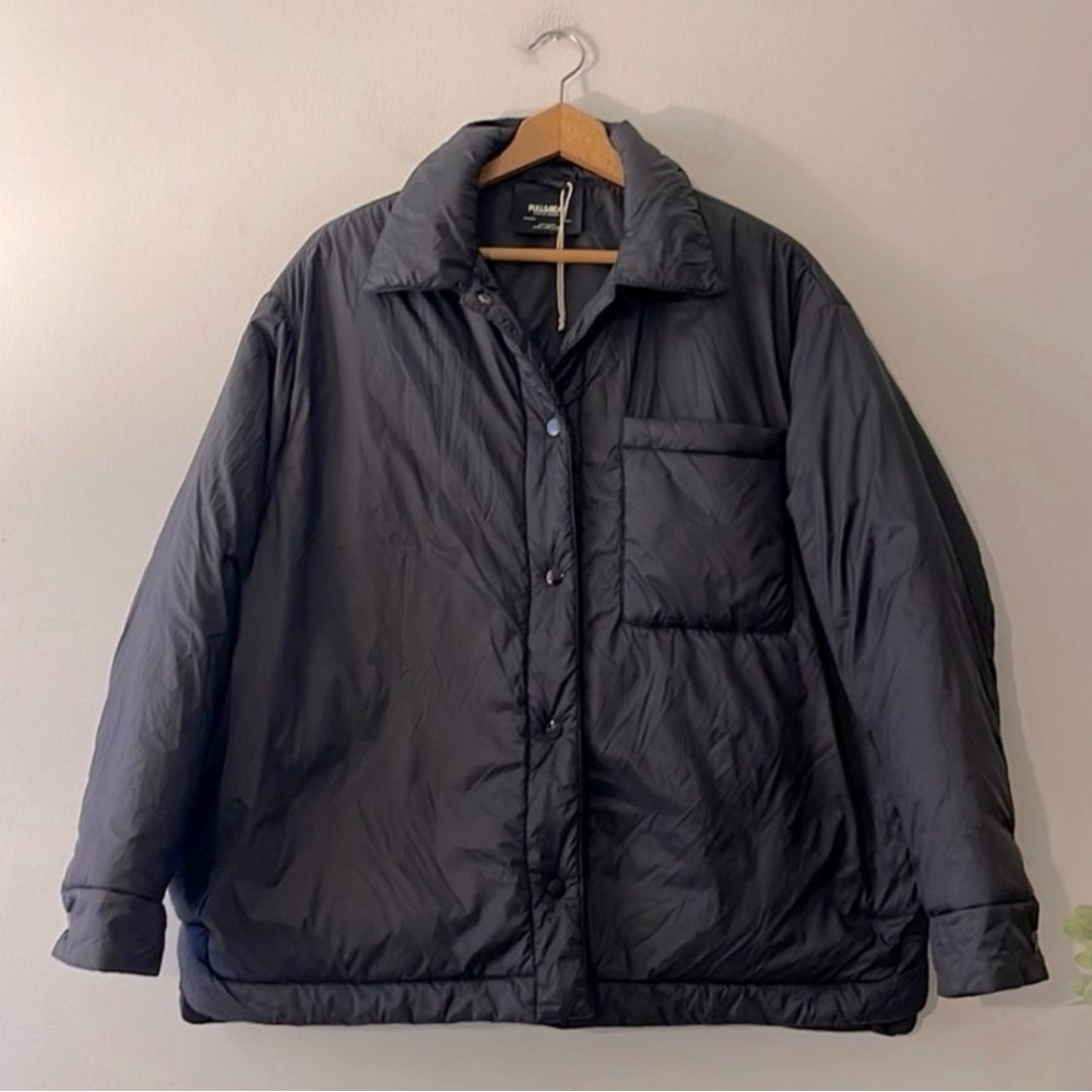 Pull&Bear Oversized Lightly Padded Nylon Jacket W… - image 2